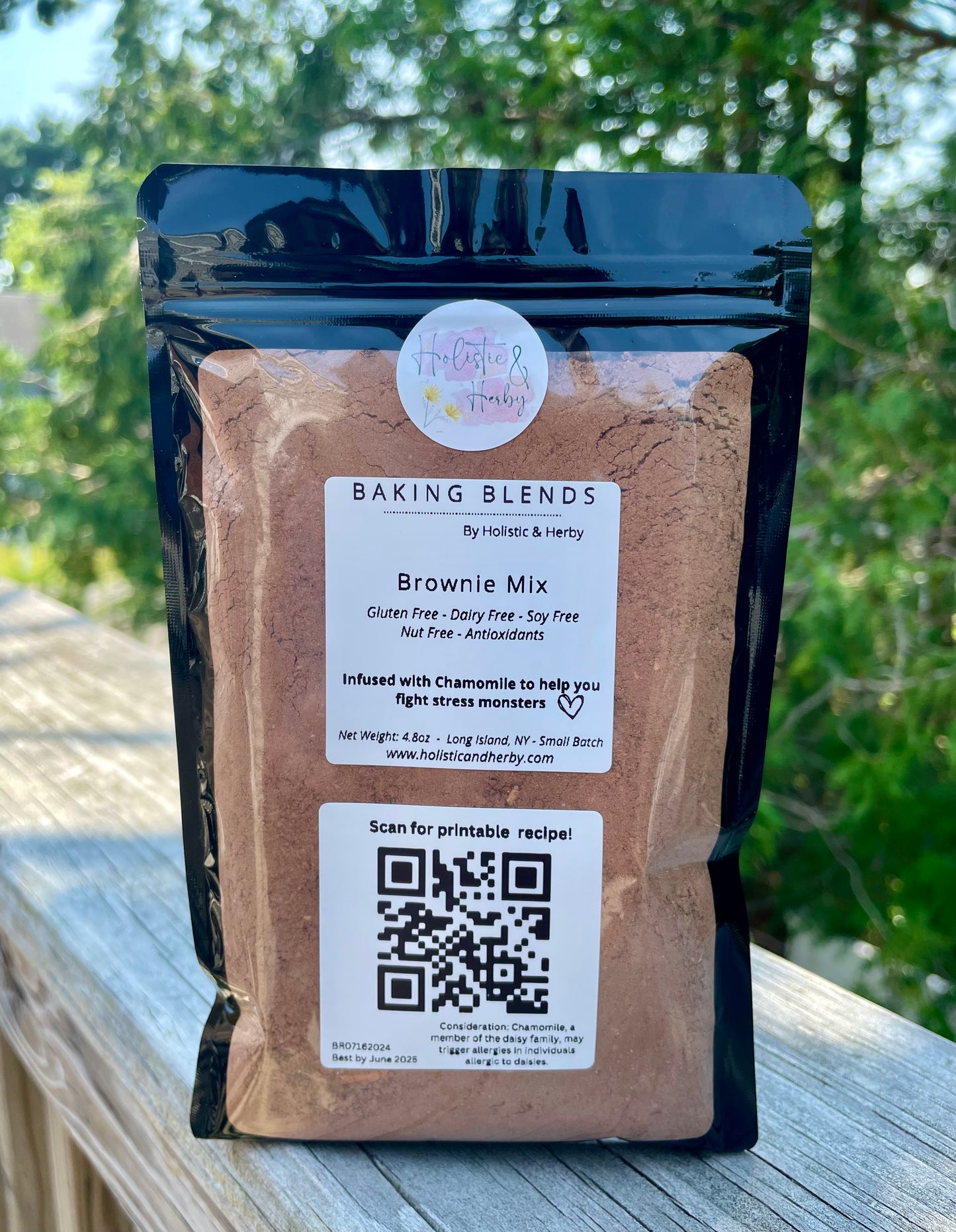 Wellness Brownie Mix - Gluten Free - Dairy Free - Soy free - Nut Free